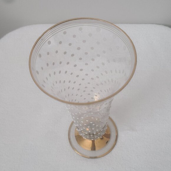 Vintage Art Deco Hand Painted Polka Dot Vase - Picture 4 of 7